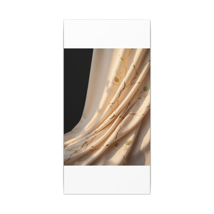 Golden Hour Silk Drape Canvas Art - Kintsugi Fukinsei