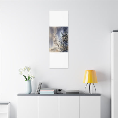 Incense Smoke Summer Canvas Art | Japandi Cozy Design