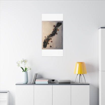 Dawn Ink Brushstroke Canvas Art - Kintsugi Ma