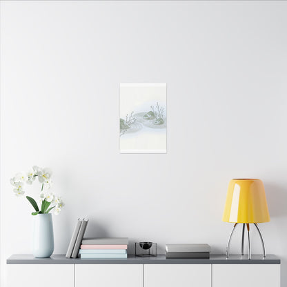 Moonlight Rock Garden Canvas Art - Japandi Ma