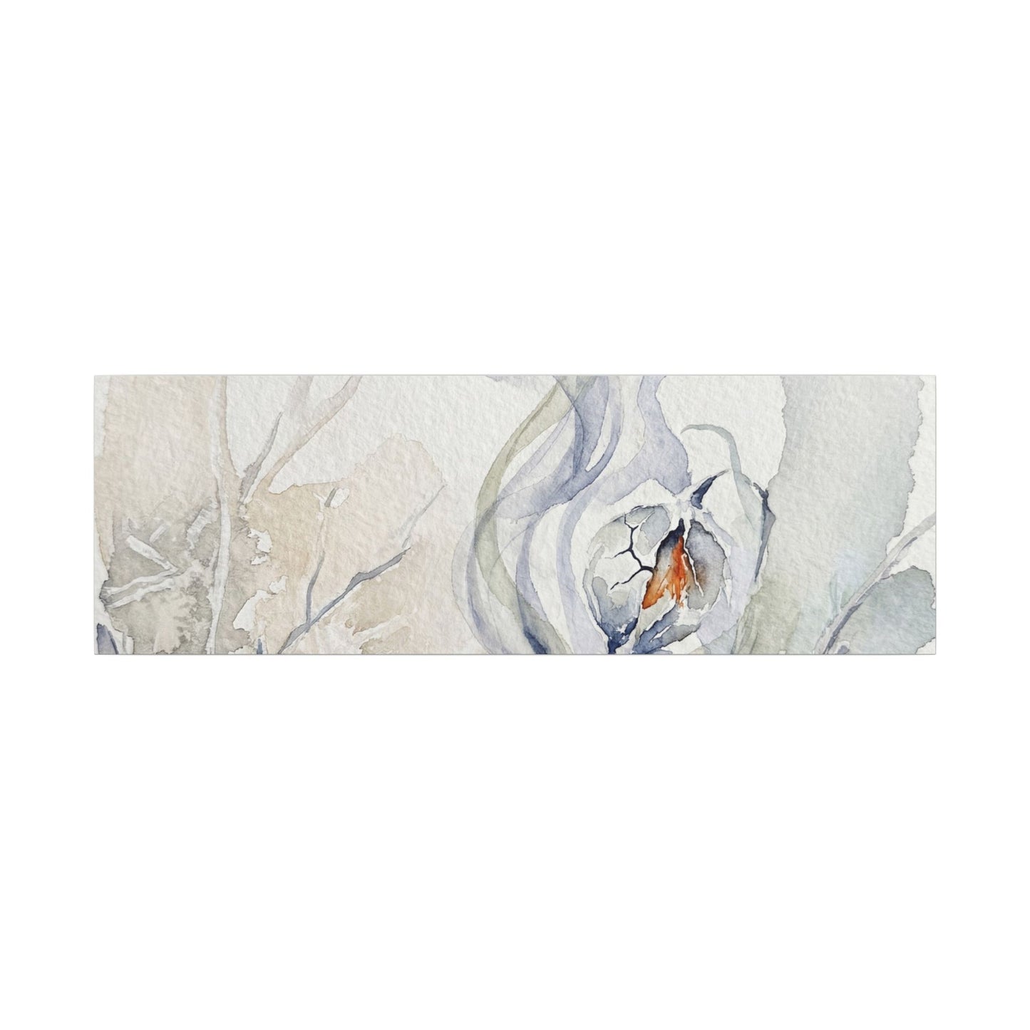 Earthy Incense Smoke Canvas Art - Watercolor Japandi