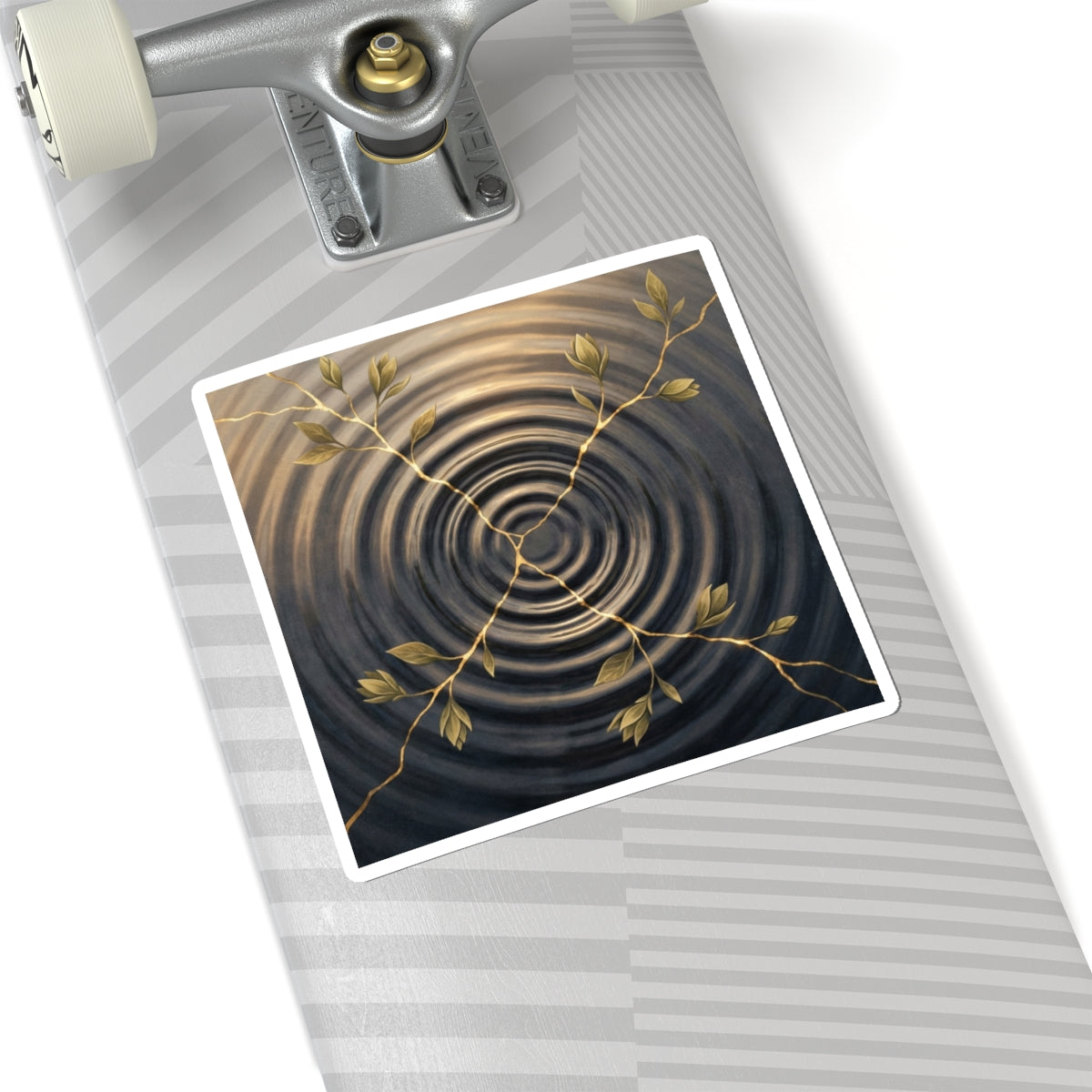 Water Ripple Spring Sticker | Kintsugi Resilient Design
