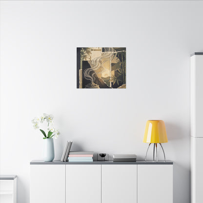 Tranquil Incense Smoke Canvas Art - Ukiyo E Inspired Zen