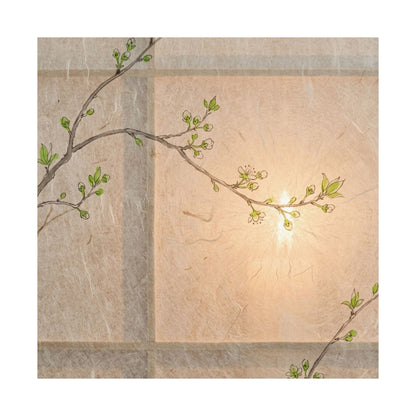 Shoji Screen Wall Art Print | Spring Japandi Minimal Line Art