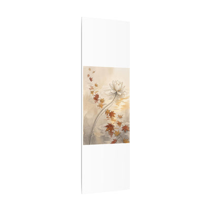 Lotus Flower Canvas Art | Autumn Japandi Minimal Line Art