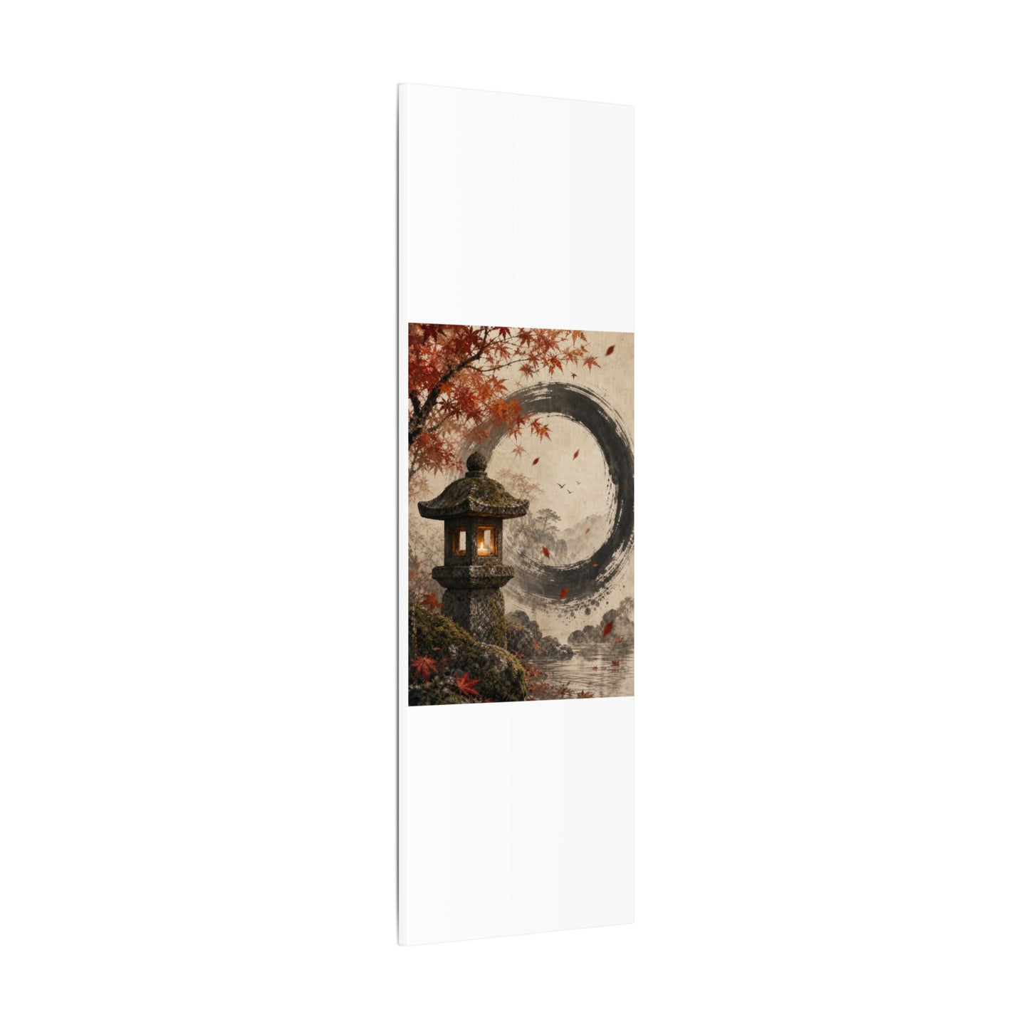 Ma Stone Lantern Canvas Art - Zen Enso