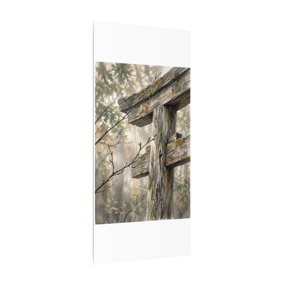 Torii Gate Spring Canvas Art | Japandi Neutral Design