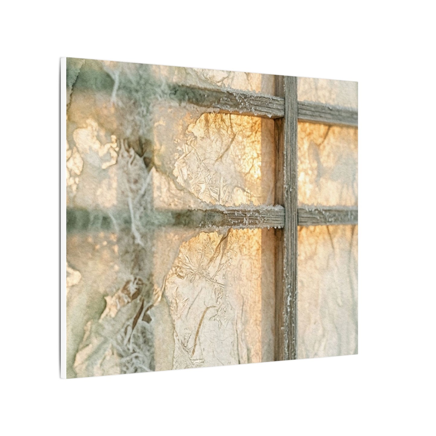 Winter Shoji Screen Watercolor Canvas Art | Elegant Decor