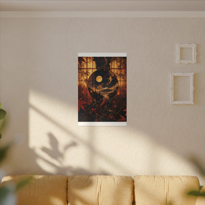Beautiful Shoji Screen Canvas Art - Gold Vein Kintsugi