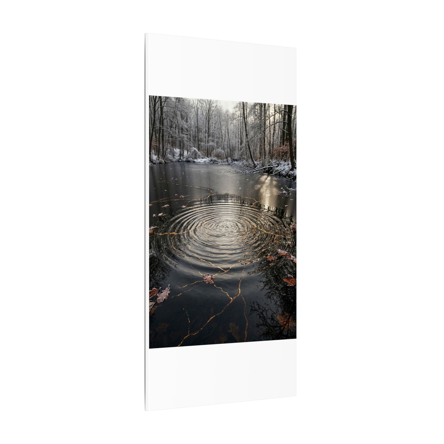 Water Ripple Broken Beauty Canvas Art | Artful Kintsugi Art