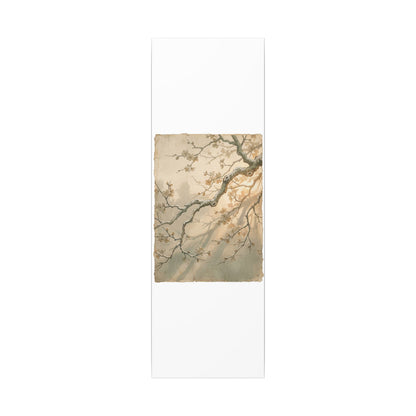 Cherry Blossom Canvas Art | Winter Japandi Japanese Pattern Art