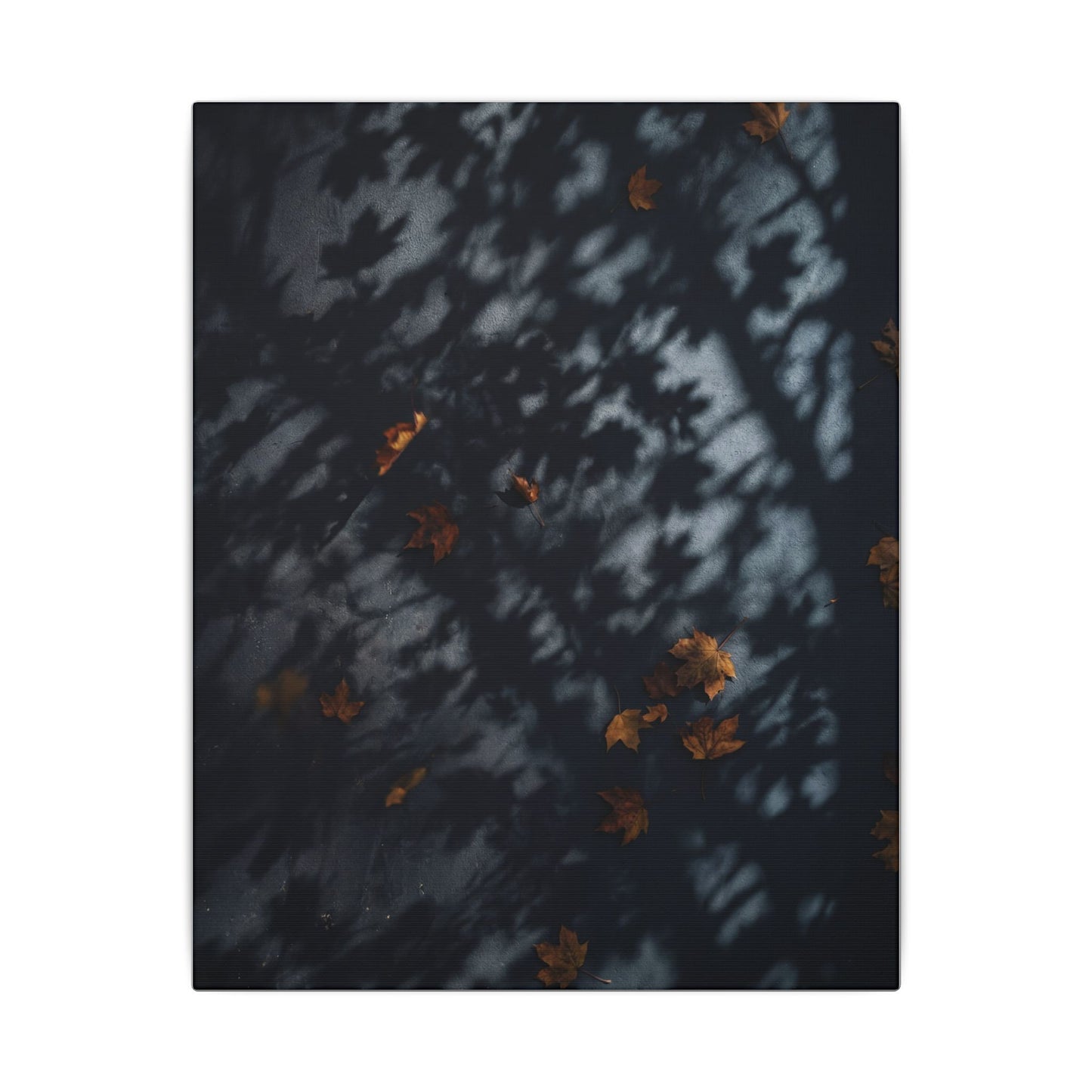 Autumn Shadow Play Shadow Zen Canvas Art | Atmospheric Decor