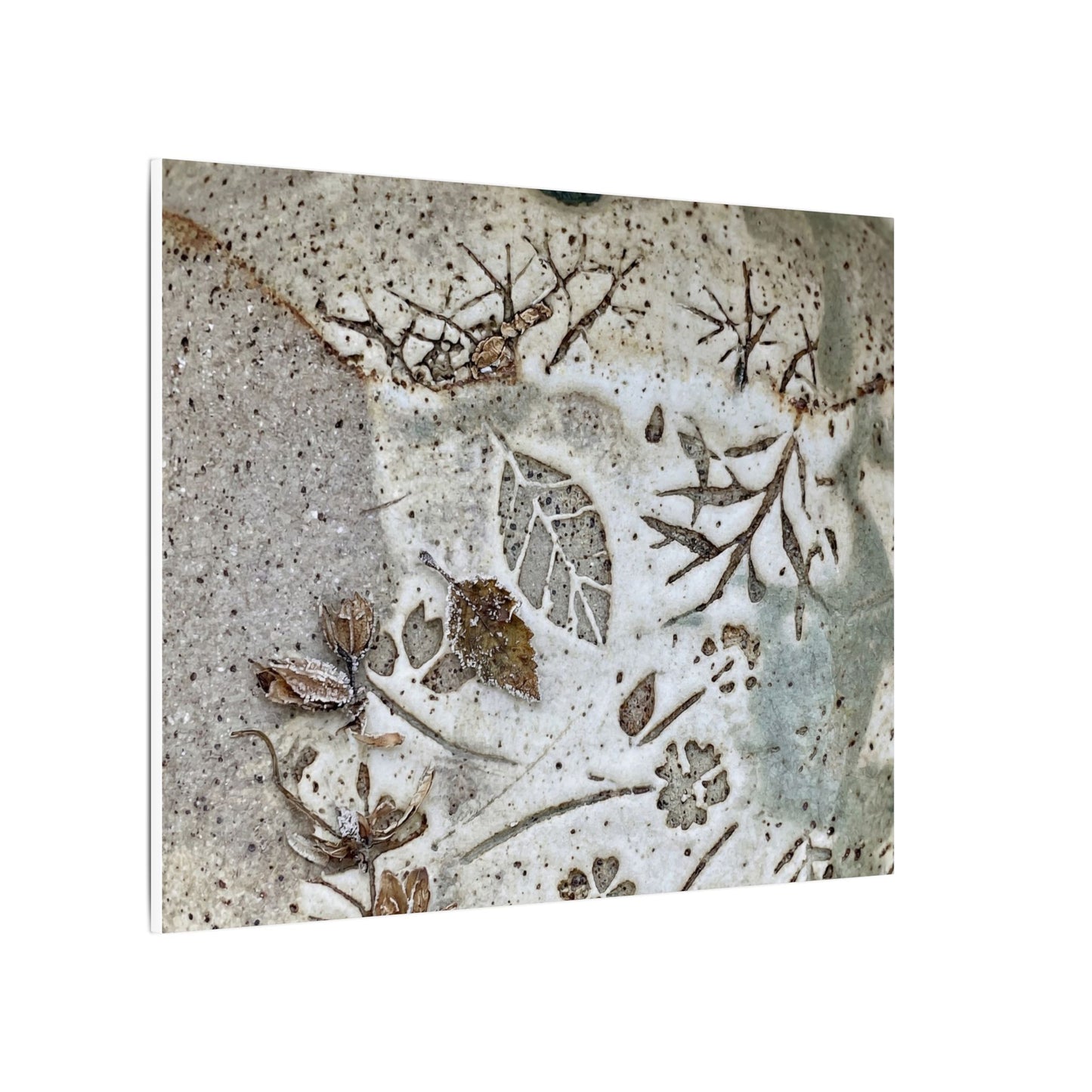 Ceramic Bowl Winter Canvas Art | Japandi Earthy Design