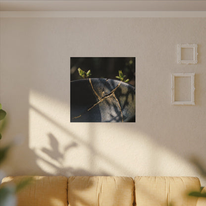 Seijaku Broken Pottery Canvas Art - Dark Japandi Shadow Zen