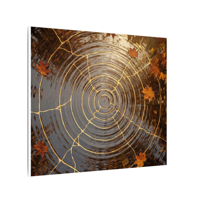 Artful Water Ripple Canvas Art - Gold Vein Kintsugi