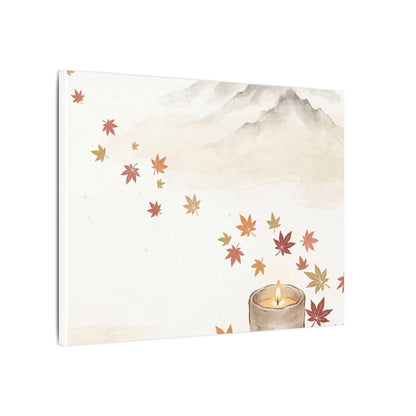 Earthy Mountain Mist Canvas Art - Japanese Pattern Japandi