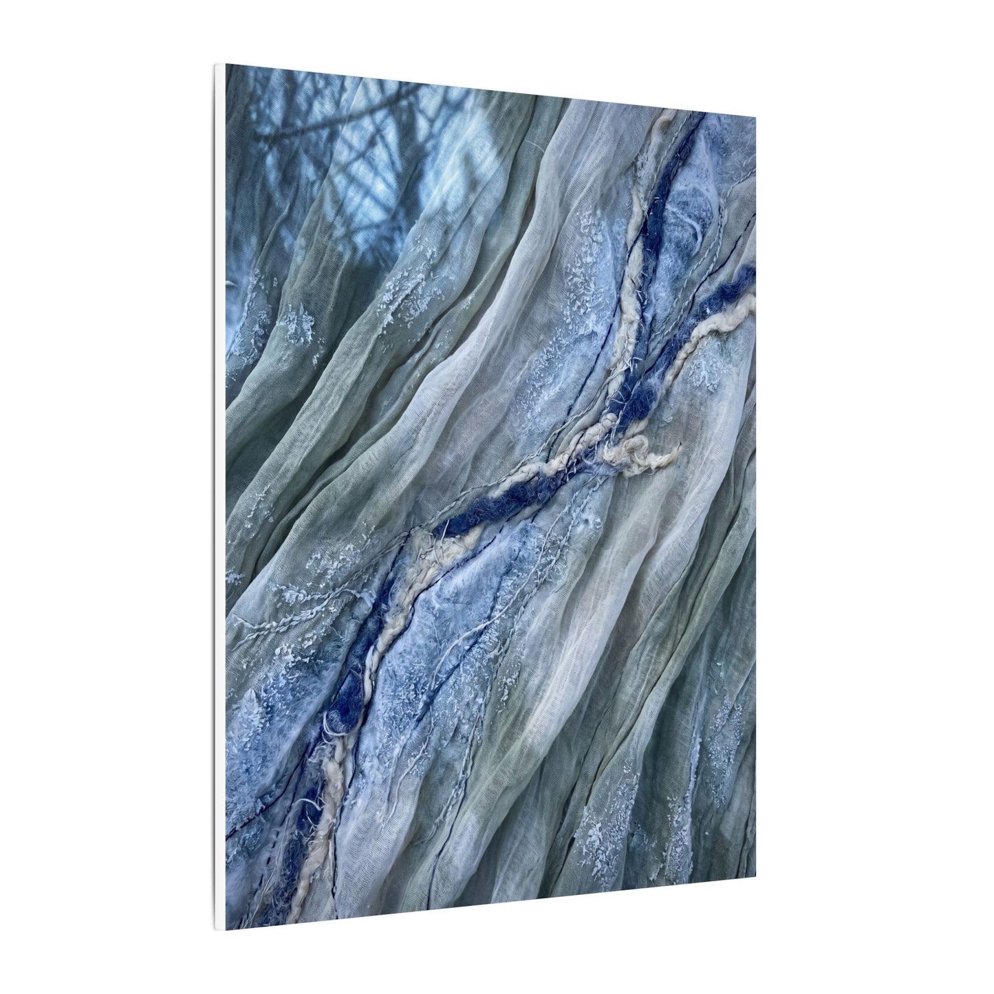 Moonlight Silk Drape Canvas Art - Japandi Mono No Aware
