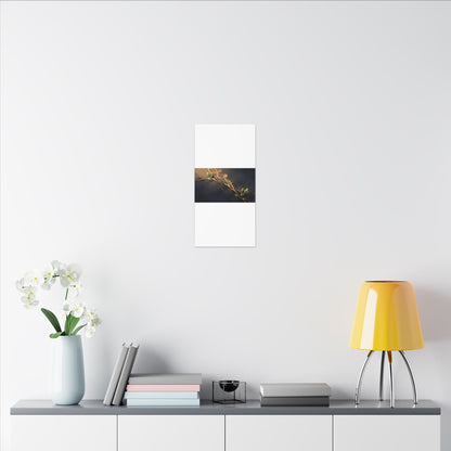 Spring Incense Smoke Gold Vein Canvas Art | Healing Decor