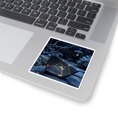 Kintsugi Moonlit Garden in Moonlight | Gold Repair Sticker