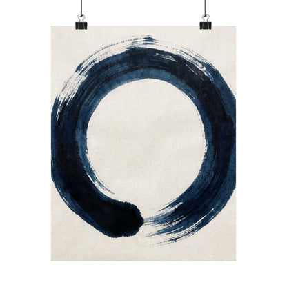 Balanced Meditation Zen Enso Wall Art Print | Balanced Meditation Enso Art Print