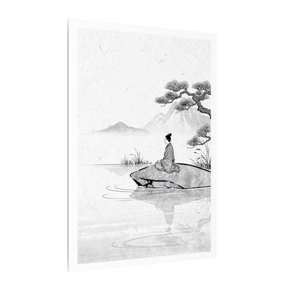Meditation Harmonious Zen Ukiyo-e Canvas Art