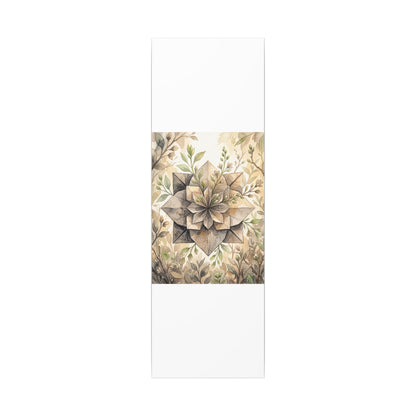 Warm Paper Fold Canvas Art - Watercolor Japandi