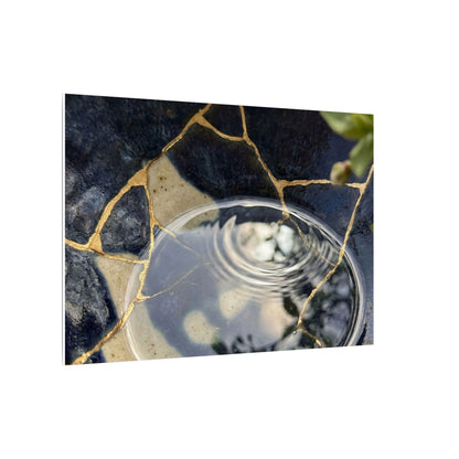 Water Ripple Spring Canvas Art | Kintsugi Beautiful Design