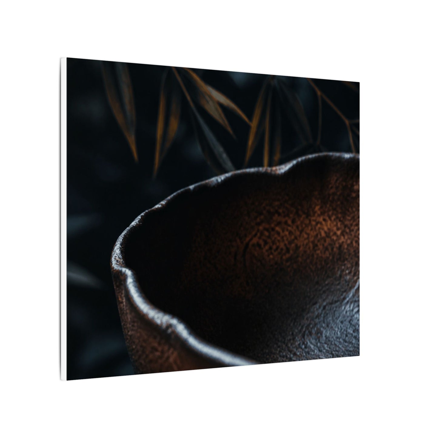 Luxurious Ceramic Bowl Canvas Art - Shadow Zen Dark Japandi