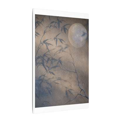 Shadow Play Canvas Art | Winter Japandi Japanese Pattern Art