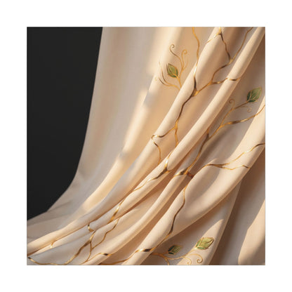 Golden Hour Silk Drape Canvas Art - Kintsugi Fukinsei