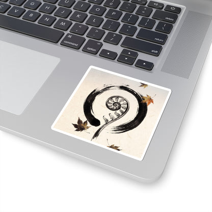 Fern Unfurling Autumn Sticker | Zen Serene Design