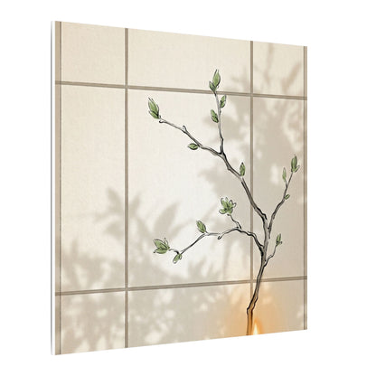 Shoji Screen Spring Canvas Art | Japandi Cozy Design