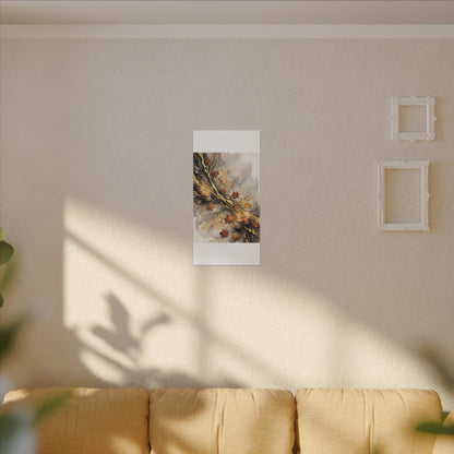 Cracked Earth Autumn Canvas Art | Japandi Warm Design