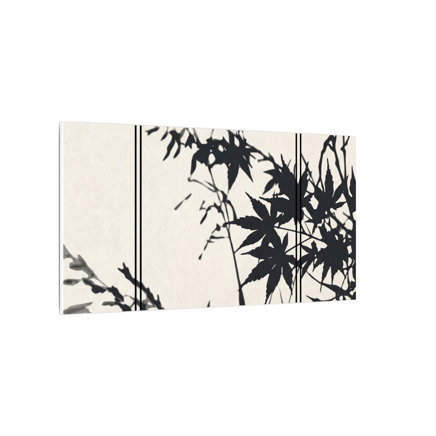 Shoji Screen Canvas Art | Summer Japandi Minimal Line Art