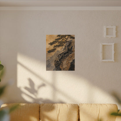 Summer Pine Tree Texture Canvas Art | Cozy Decor
