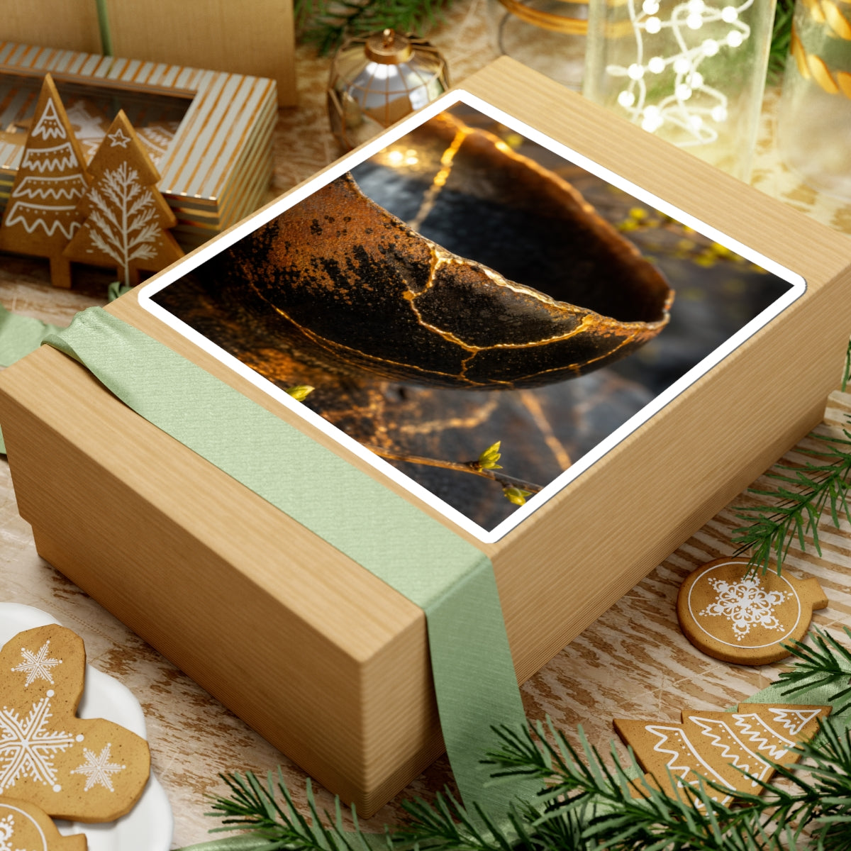 Ceramic Bowl Gold Vein Sticker | Resilient Kintsugi Art