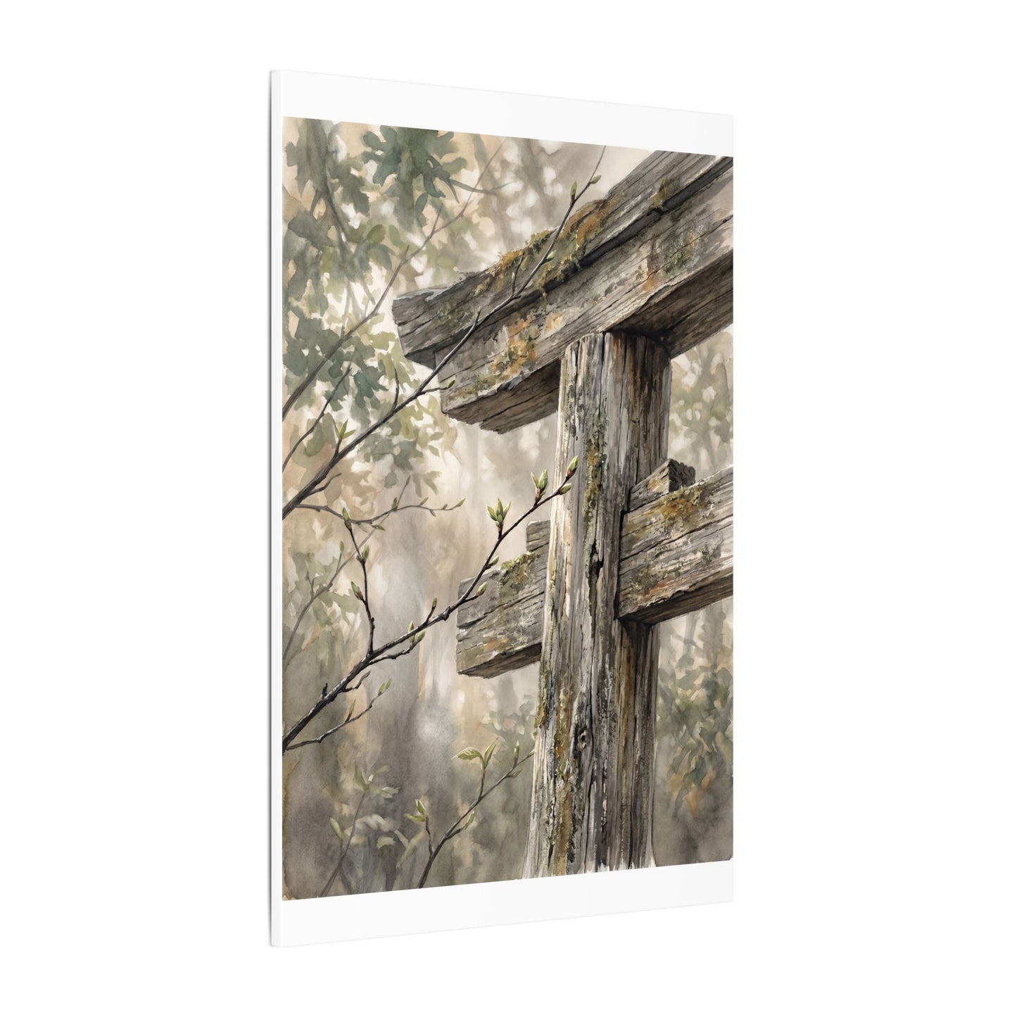 Torii Gate Spring Canvas Art | Japandi Neutral Design