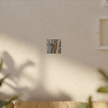 Fern Unfurling Canvas Art | Winter Japandi Japanese Pattern Art