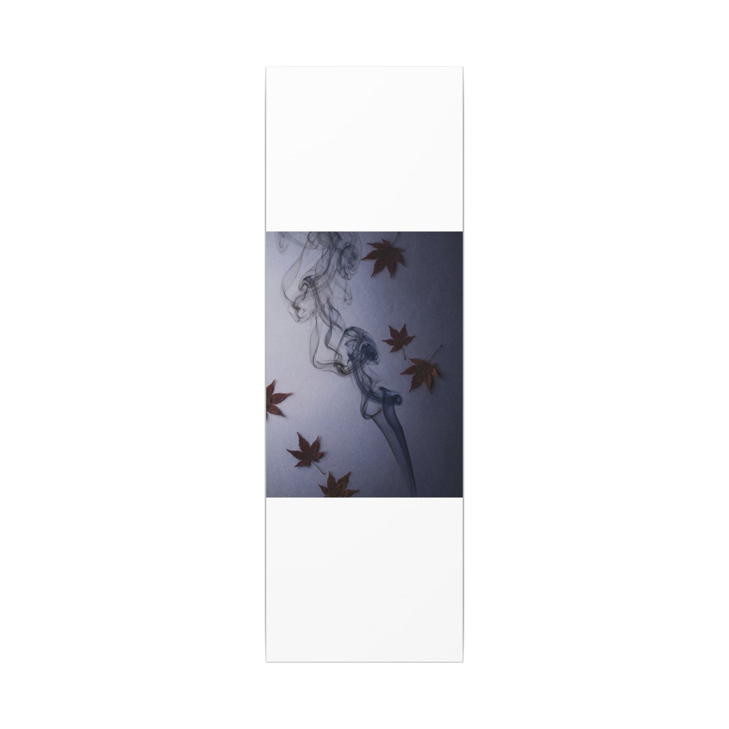 Dark Japandi Incense Smoke in Dawn | Moody Minimal Canvas Art
