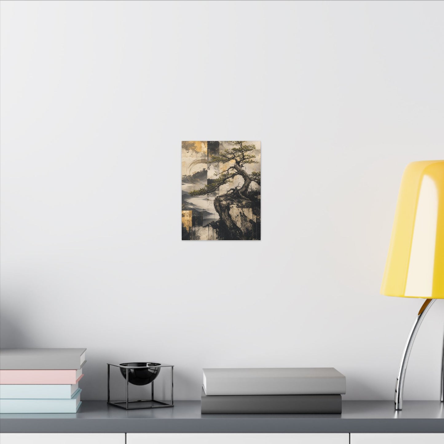Golden Hour Pine Tree Canvas Art - Japandi Datsuzoku