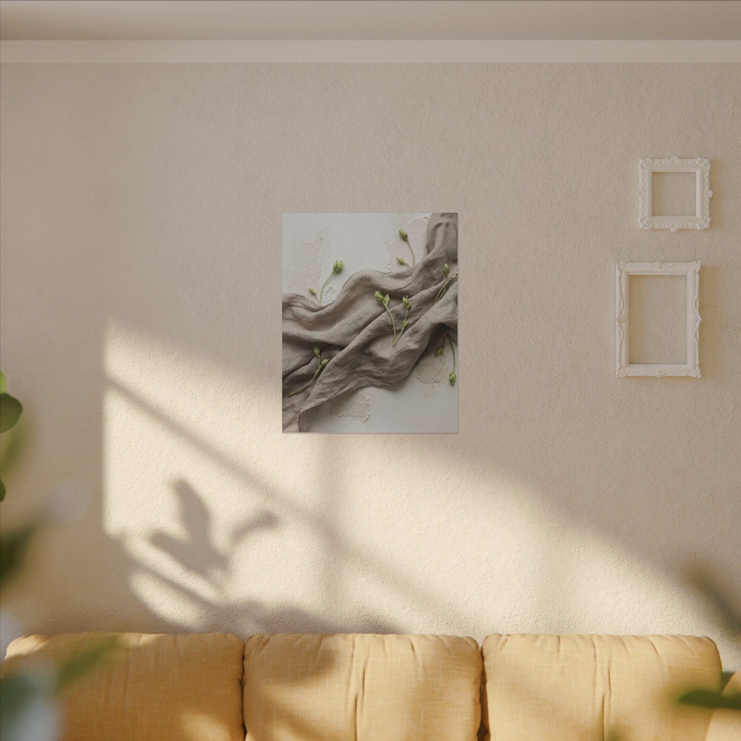 Overcast Silk Drape Canvas Art - Japandi Ma