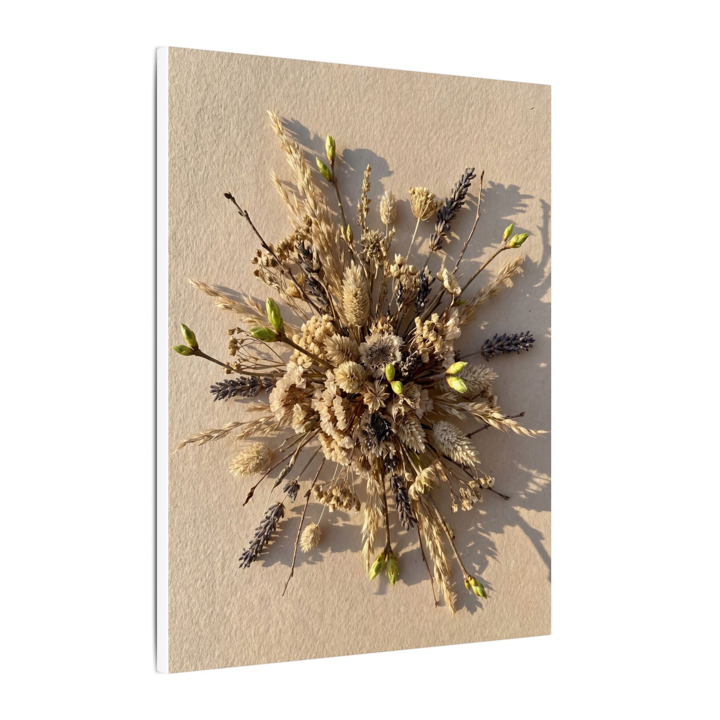 Dried Flowers Spring Canvas Art | Japandi Earthy Design