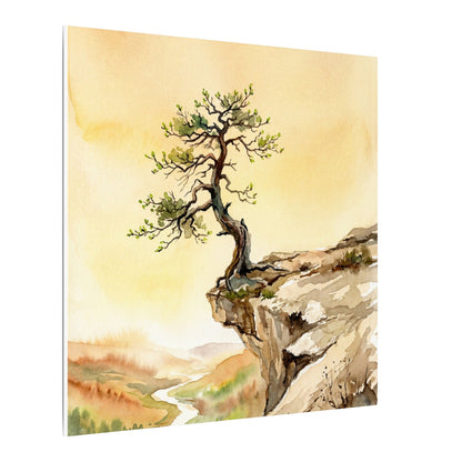 Golden Hour Pine Tree Canvas Art - Japandi Fukinsei