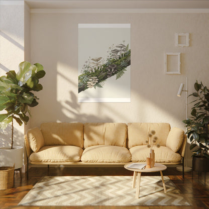 Dappled Wild Mushrooms Canvas Art - Japandi Ma
