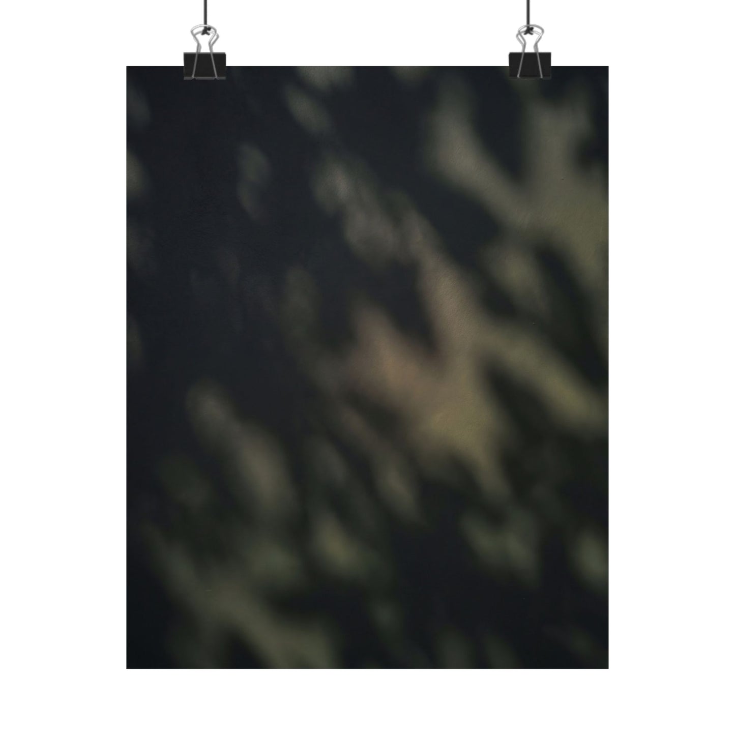 Dappled Shadow Play Wall Art Print - Dark Japandi Ma Art Print
