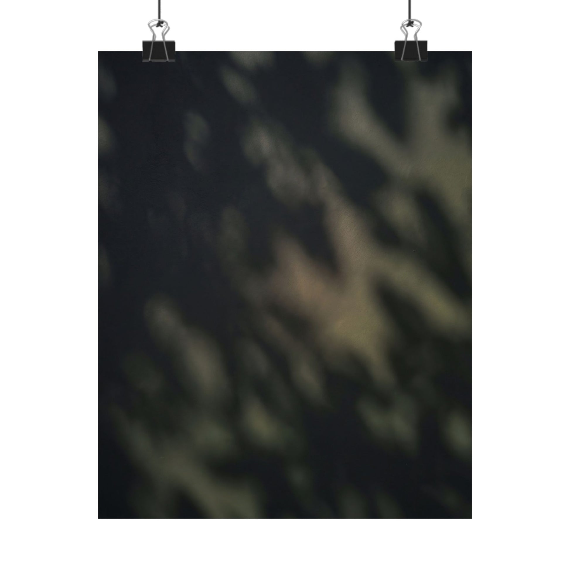 Dappled Shadow Play Wall Art Print - Dark Japandi Ma Art Print