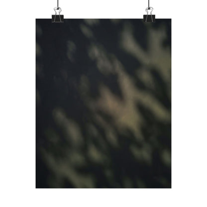 Dappled Shadow Play Wall Art Print - Dark Japandi Ma Art Print