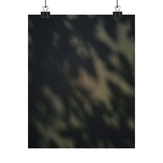 Dappled Shadow Play Wall Art Print - Dark Japandi Ma Art Print