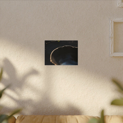 Ma Ceramic Bowl Canvas Art - Dark Japandi Shadow Zen