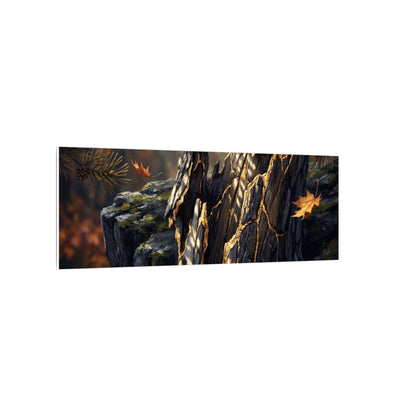 Pine Tree Autumn Canvas Art | Kintsugi Beautiful Design